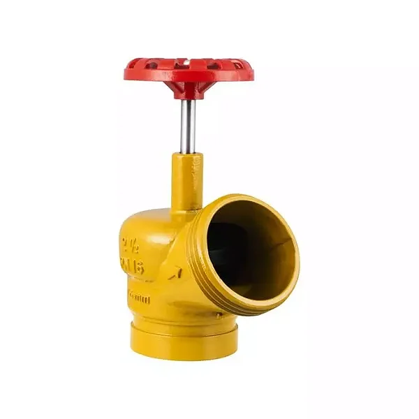 VÁLVULA GLOBO 45ºHID.PN16 AMARELA 73MMX5FPP COMERCIAL Ø 2.1/2"