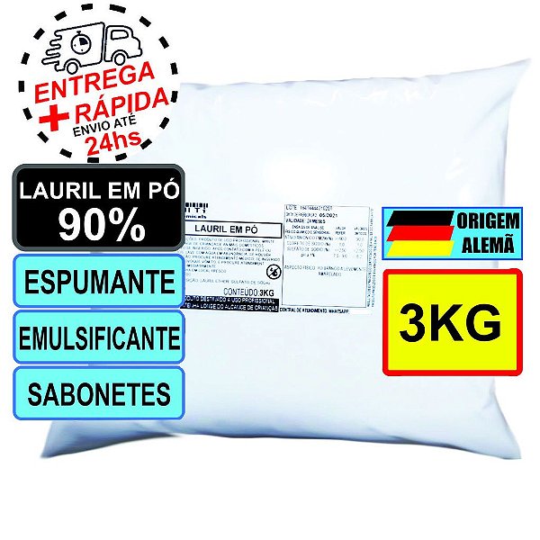 Lauril em pó - Multichemicals - 3Kg
