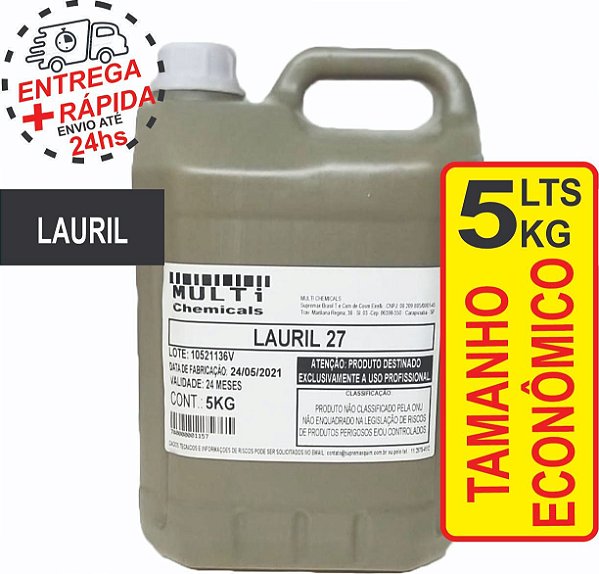 Lauril 27% - Multichemicals - 5kg - espumante
