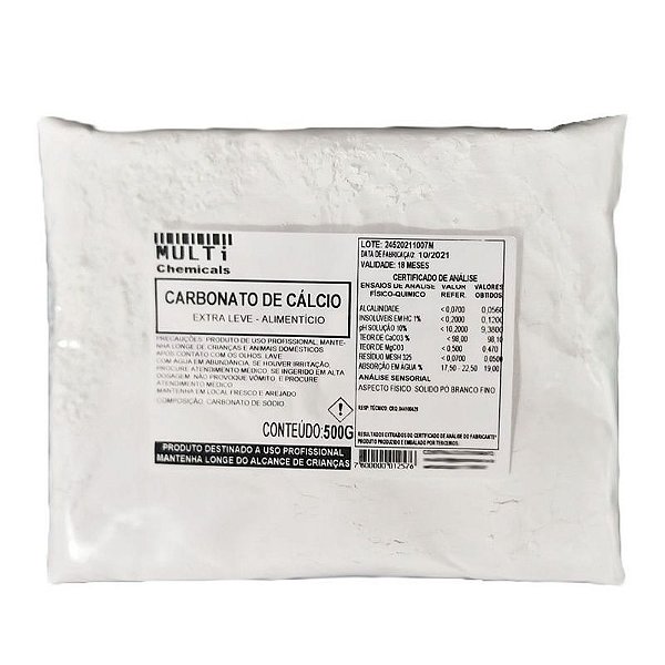 Carbonato de cálcio - 500G
