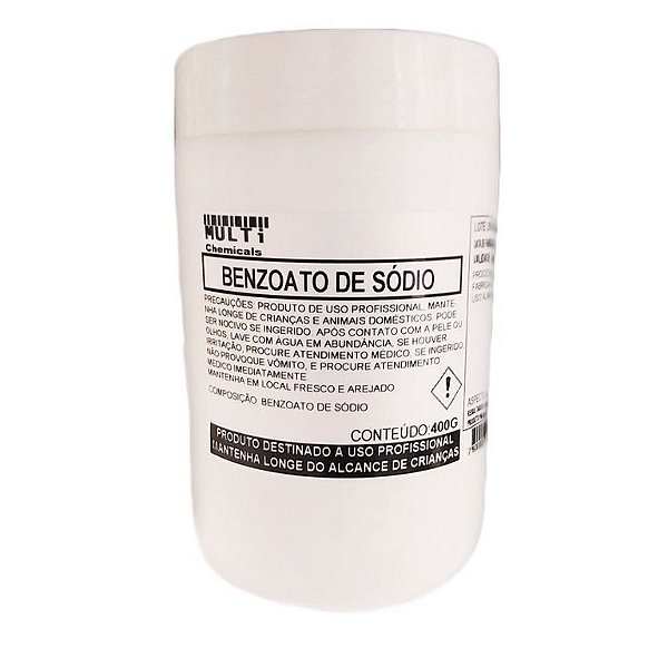 Benzoato de sódio - 400G - pote - conservante