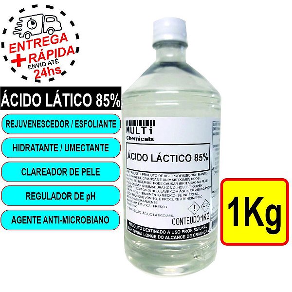 Ácido lático alimentício - 1KG