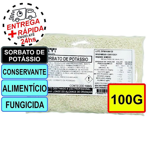 Sorbato de potássio - 100G