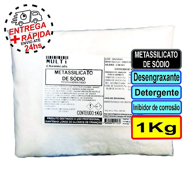 Metassilicato de sódio - 1KG