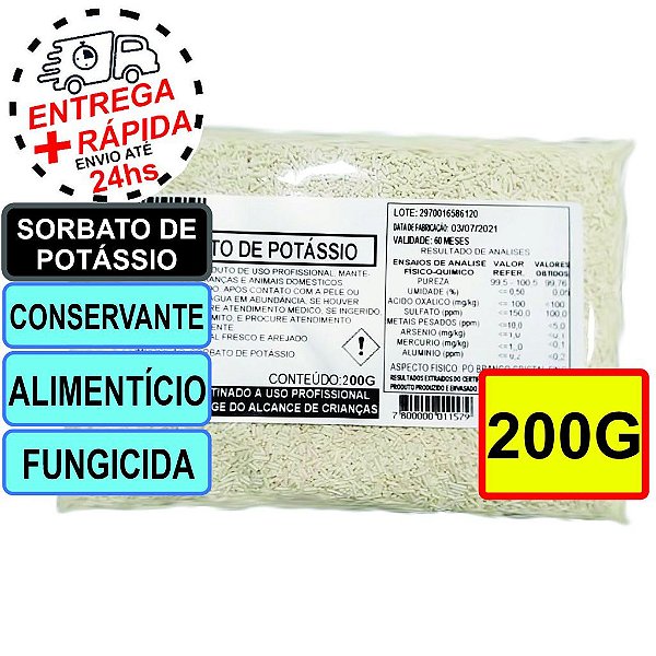 Sorbato de potássio - 200G