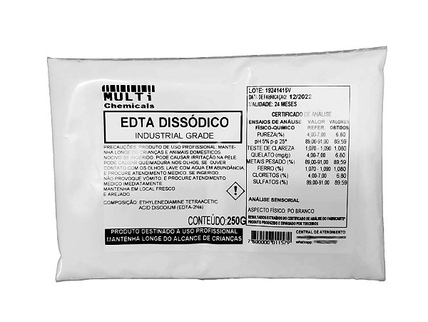 Edta Dissódico Pó - 250g
