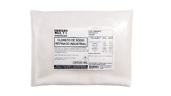 Cloreto de sódio refinado - 1KG