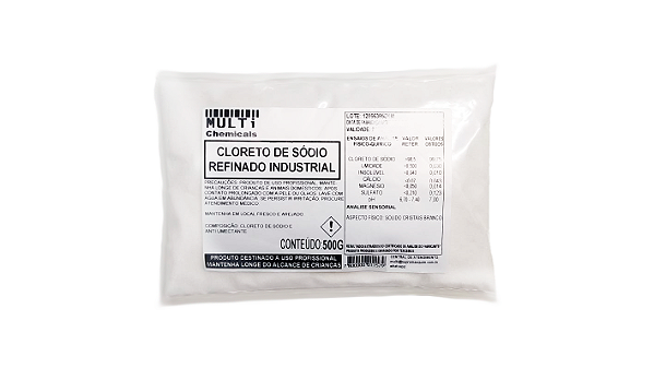 Cloreto de sódio refinado - 500G