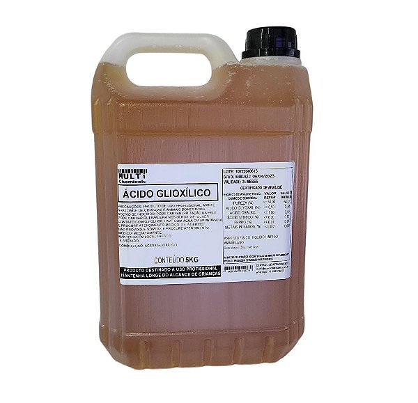 Ácido glioxílico - 5KG - Alisante capilar - Substitui formol