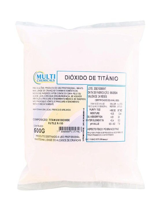 Dioxido de Titanio 500g