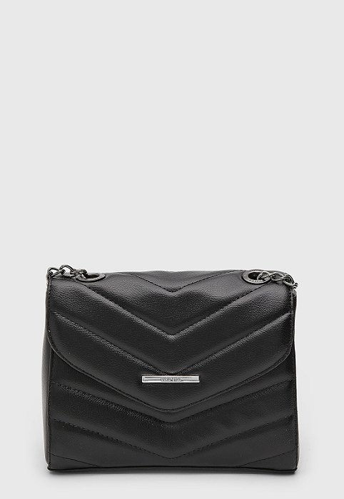 BOLSA PEQUENA MATELASSÊ PRETA