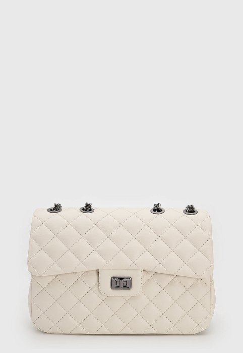 BOLSA MATELASSÊ OFF WHITE
