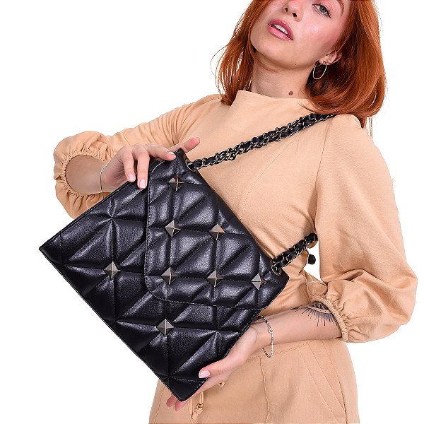 BOLSA SPIKE PRETA