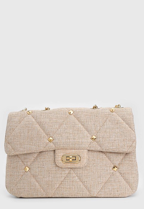 BOLSA MATELASSÊ PALHA