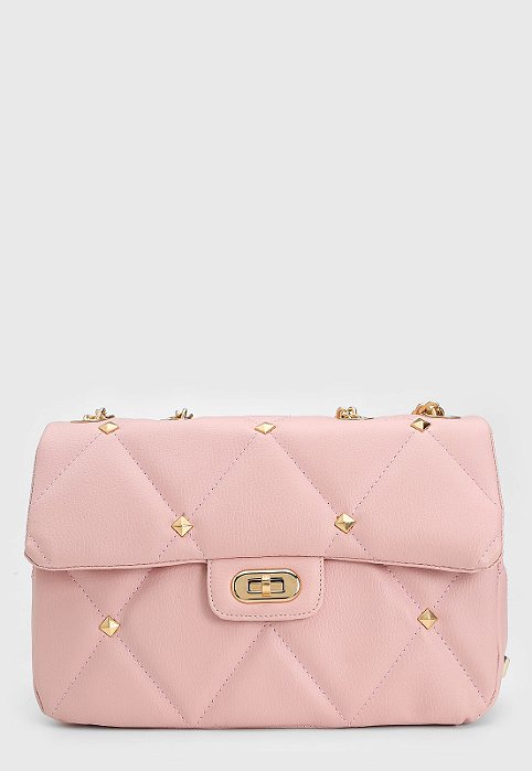 BOLSA MATELASSÊ ROSA