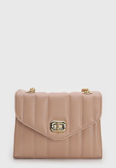 BOLSA PEQUENA MATELASSÊ NUDE
