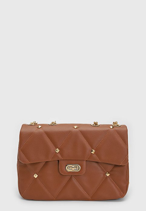 BOLSA MATELASSÊ CARAMELO
