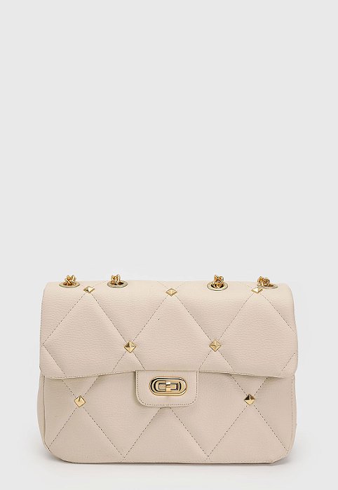BOLSA MATELASSÊ OFF-WHITE