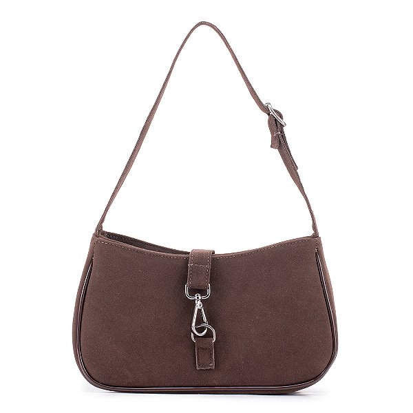 Bolsa Maria Milão Charme Camurça Café