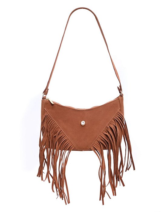 Meia Lua Franja Caramelo