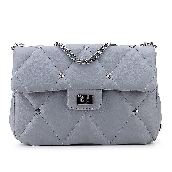 BOLSA MATELASSÊ CINZA