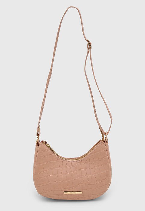 Bolsa Pequena Maria Milão Roma Croco Nude