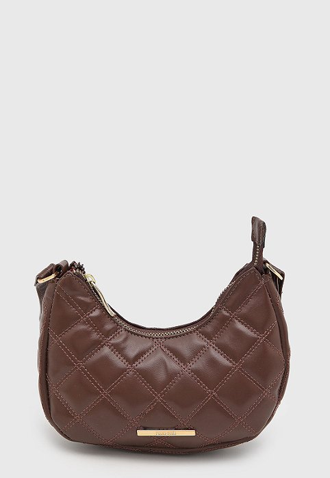 Bolsa Pequena Maria Milão Roma Matelassê Café