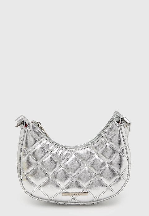 Bolsa Pequena Maria Milão Roma Matelassê Prata
