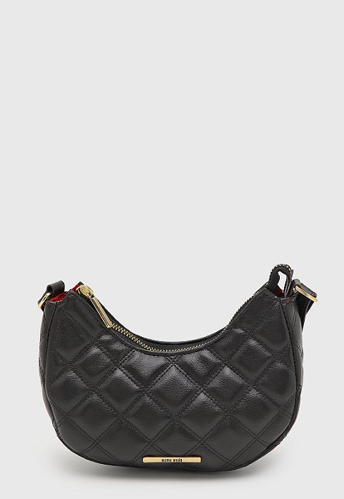 Bolsa Pequena Maria Milão Roma Matelassê Preta