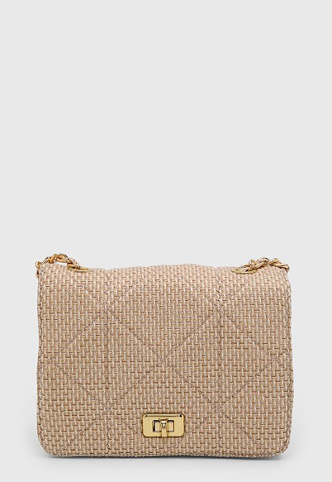 BOLSA MATELASSÊ PALHA