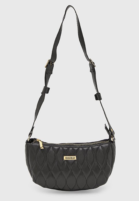 Bolsa Média Maria Milão Turin Matelassê Preta
