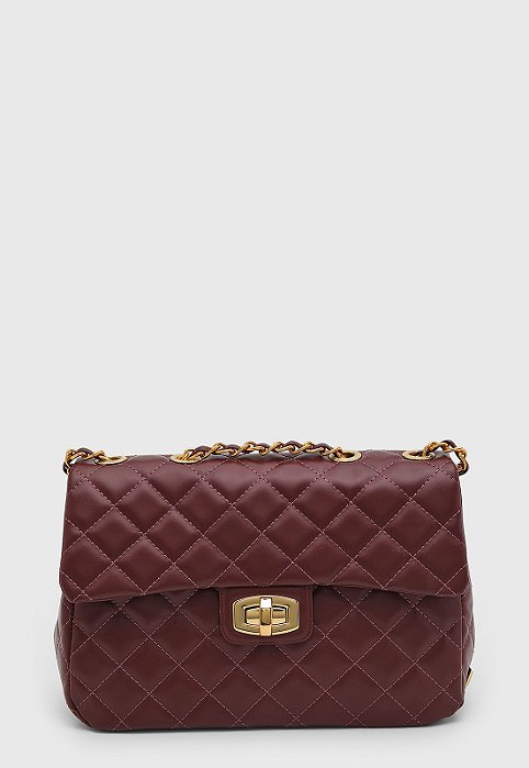 BOLSA MATELASSÊ BORDÔ