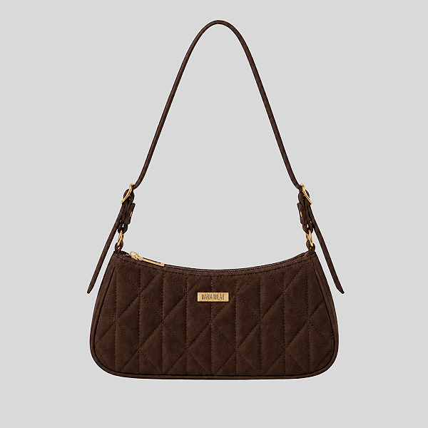 Bolsa Capri Maria Milão Camurça Café