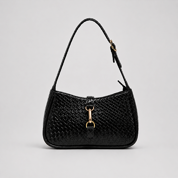 Bolsa Maria Milão Charme Tricê Preta