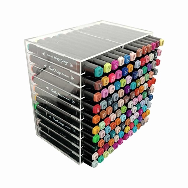 Suporte Organizador Canetinhas P/ 120 Canetas Touch Acrílco