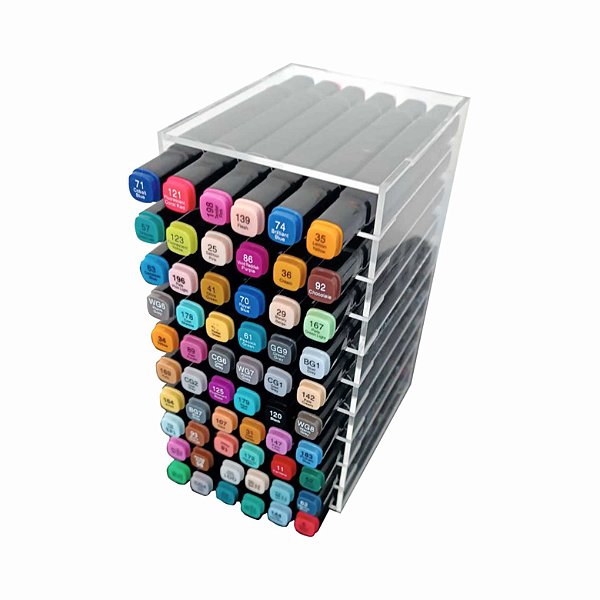 Suporte Organizador Canetinhas P/60 Unid. Canetas Acrílico