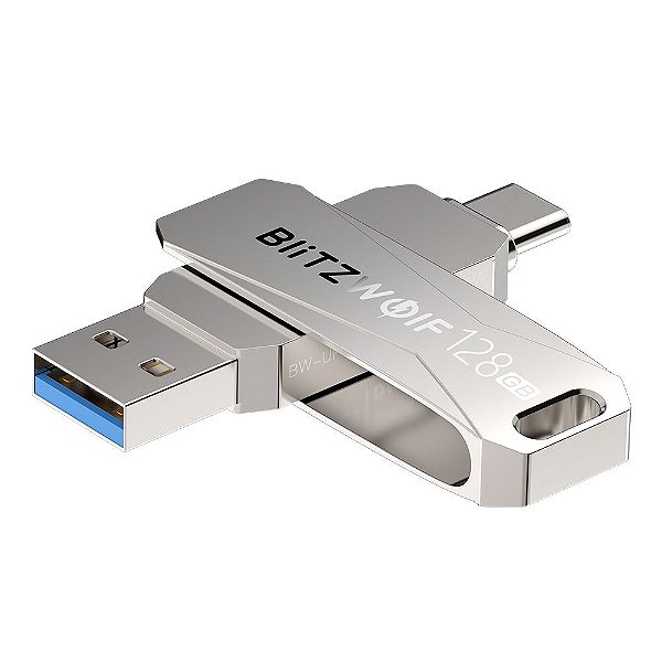 PEN DRIVE USB3.0 E USB-C OTG 128GB BLITZWOLF - [RECONDICIONADO]