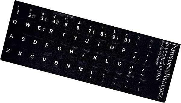 Adesivo para Teclas de Teclado Padrão ABNT 2