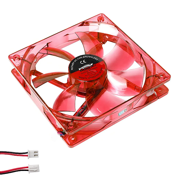 Cooler Fan BOK BDH14025S 140mm LED Vermelho - [RECONDICIONADO]