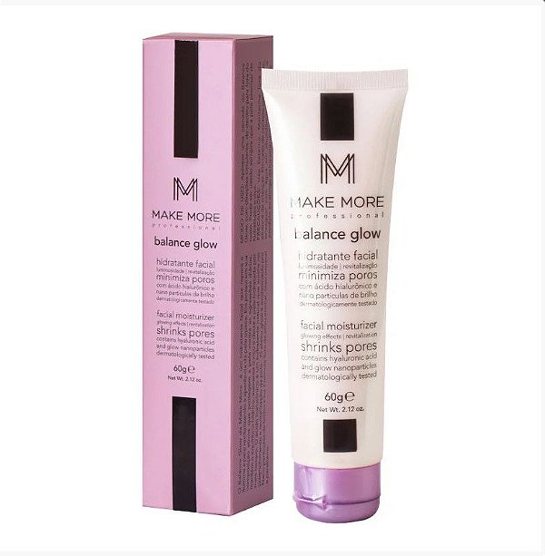 HIDRATANTE FACIAL BALANCE GLOW ROSÉ - 60g - MAKE MORE
