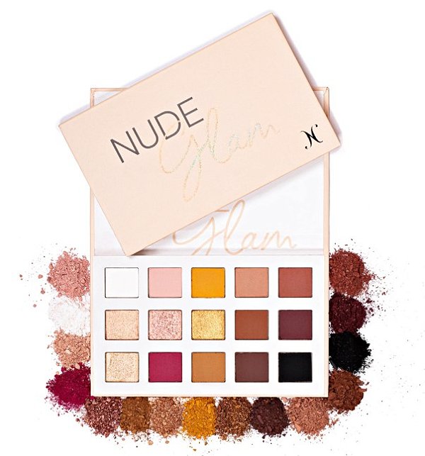 PALETA DE SOMBRAS NUDE GLAM - 15 CORES - NATHALIA CAPELO