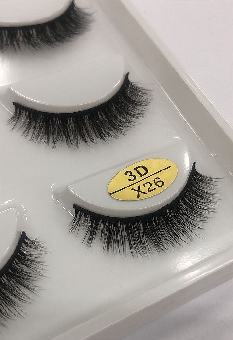 CARTELA DE CÍLIOS 3D - MODELO X26