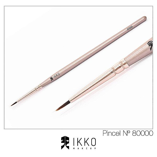 PINCEL 80000 (D000) - LINHA DOURADA -  IKKO MAKEUP