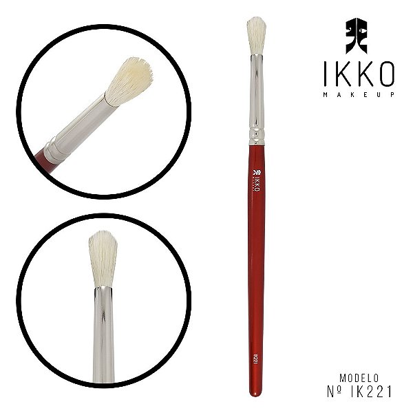 PINCEL 81221 (IK221) - LINHA VERMELHA - IKKO MAKEUP