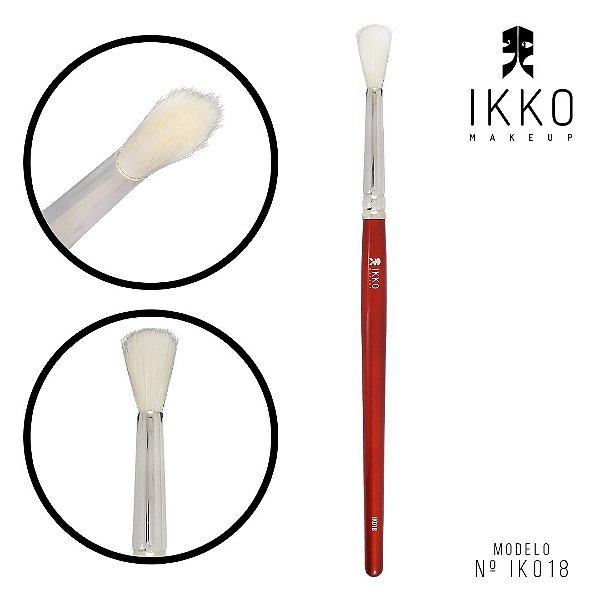 PINCEL 81018 (IK018) - LINHA VERMELHA - IKKO MAKEUP