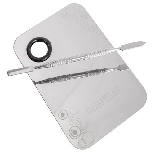 KIT PLACA E ESPÁTULA PARA MAQUIAGEM - G (AC-03) - MACRILAN