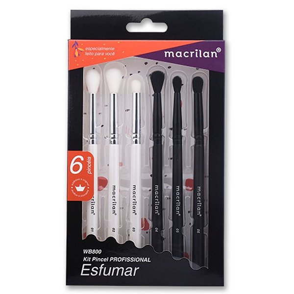 KIT DE PINCÉIS PARA ESFUMAR (WB800) - MACRILAN