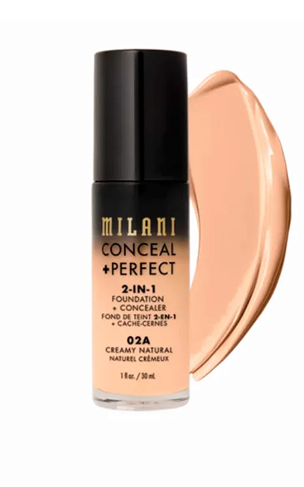 BASE LÍQUIDA CONCEAL + PERFECT - 2 IN 1 - 30ml - MILANI