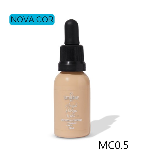 BASE LÍQUIDA MÉDIA COBERTURA CHILL ANGEL WINGS - PRI LESSA 30ml - CATHARINE HILL