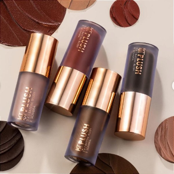 BT PLUSH 3x1 MULTIFUNCIONAL - BATOM x BLUSH x SOMBRA - BRUNA TAVARES